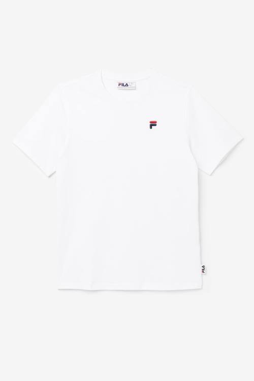 Camiseta Fila Derion Tee Hombre Blancas | Fila297OV