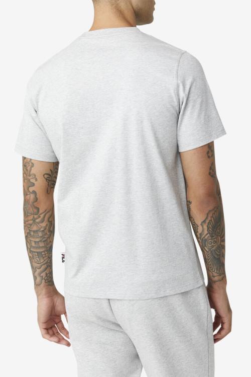 Camiseta Fila Derion Tee Hombre Gris Claro | Fila401RM