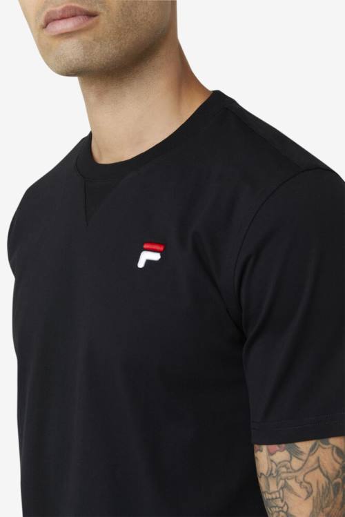 Camiseta Fila Derion Tee Hombre Negras | Fila309HK