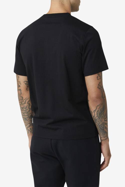 Camiseta Fila Derion Tee Hombre Negras | Fila496IF