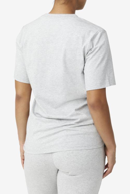 Camiseta Fila Derion Tee Mujer Gris Claro | Fila075TH