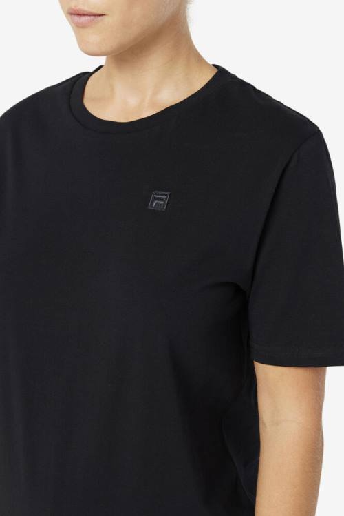 Camiseta Fila Doran Tee Mujer Negras | Fila371KG