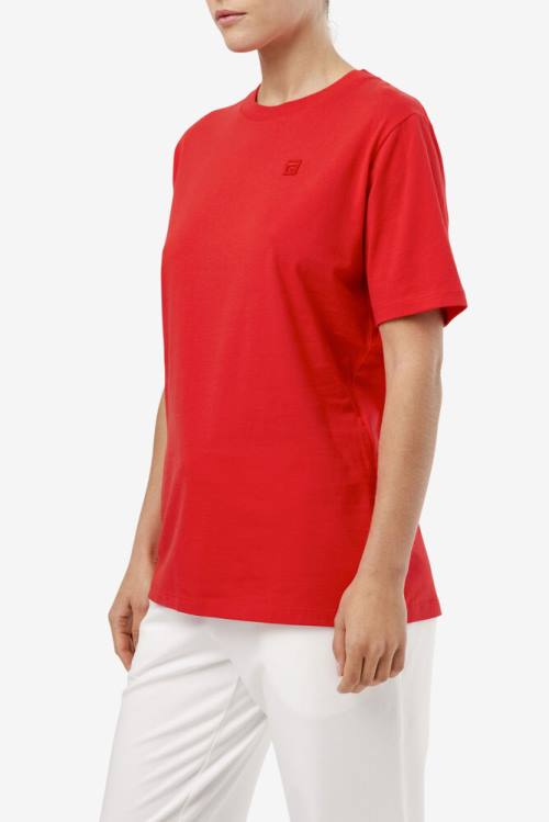 Camiseta Fila Doran Tee Mujer Rojas | Fila264PE