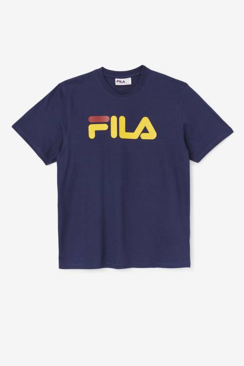 Camiseta Fila Eagle Tee Hombre Azul Marino | Fila183VR