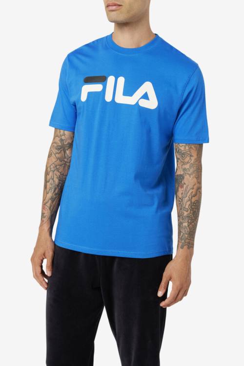 Camiseta Fila Eagle Tee Hombre Azules Blancas Negras | Fila267NC