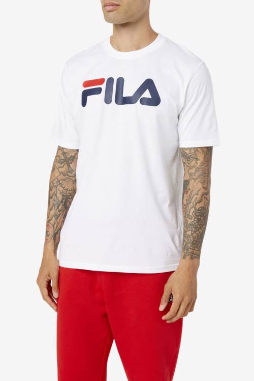 Camiseta Fila Eagle Tee Hombre Blancas | Fila136AH