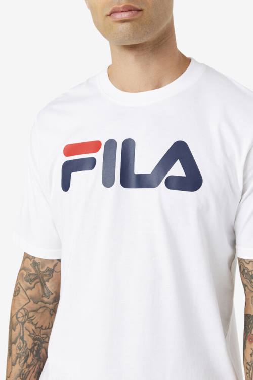 Camiseta Fila Eagle Tee Hombre Blancas | Fila136AH