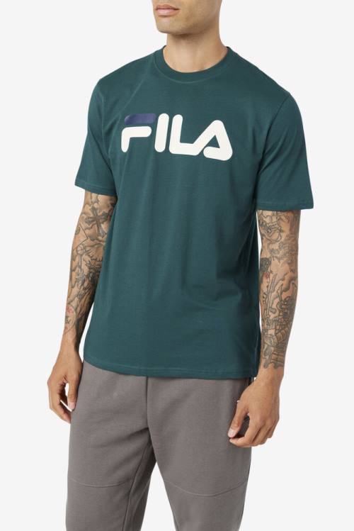 Camiseta Fila Eagle Tee Hombre Blancas Negras | Fila367BP