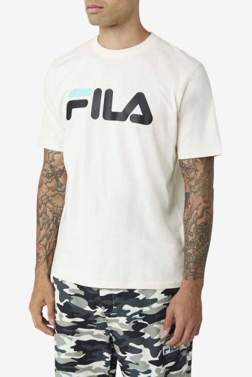 Camiseta Fila Eagle Tee Hombre Negras Azules Turquesa | Fila391DB