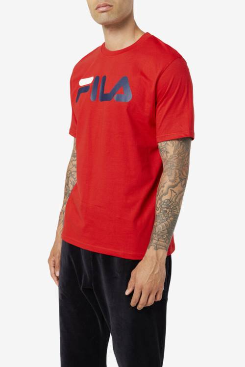 Camiseta Fila Eagle Tee Hombre Rojas | Fila213OV