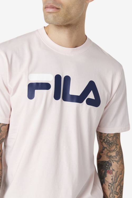 Camiseta Fila Eagle Tee Hombre Rosas Azul Marino Blancas | Fila689AF