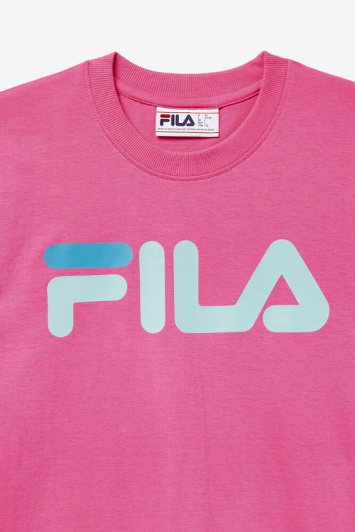 Camiseta Fila Eagle Tee Hombre Rosas | Fila519FK