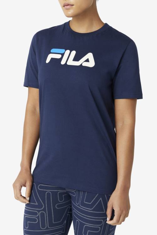 Camiseta Fila Eagle Tee Mujer Azul Marino Azules | Fila403WF