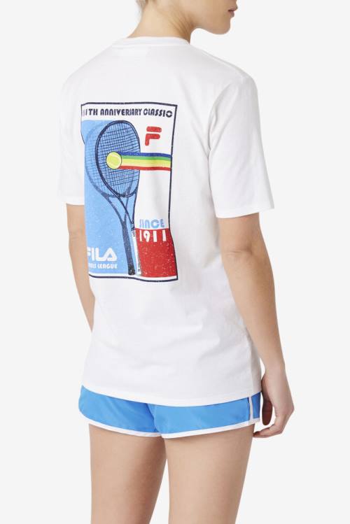 Camiseta Fila Ellsie Tee Mujer Blancas | Fila167FO