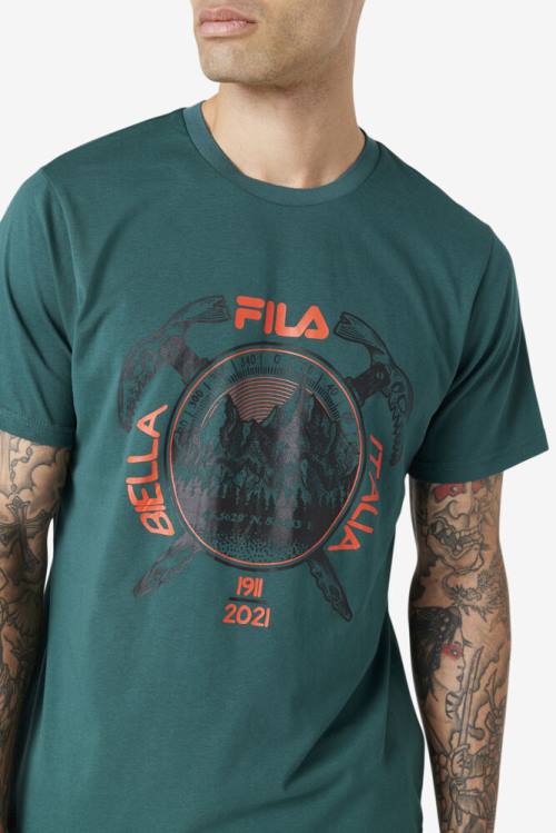 Camiseta Fila Enem Tee Hombre Negras | Fila790XT