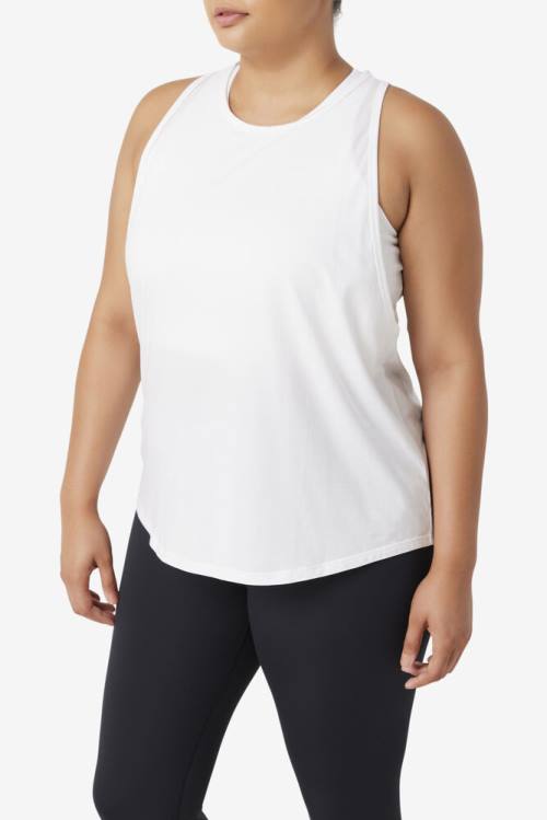 Camiseta Fila Fi-lux Long Tank Top Mujer Blancas | Fila207HB