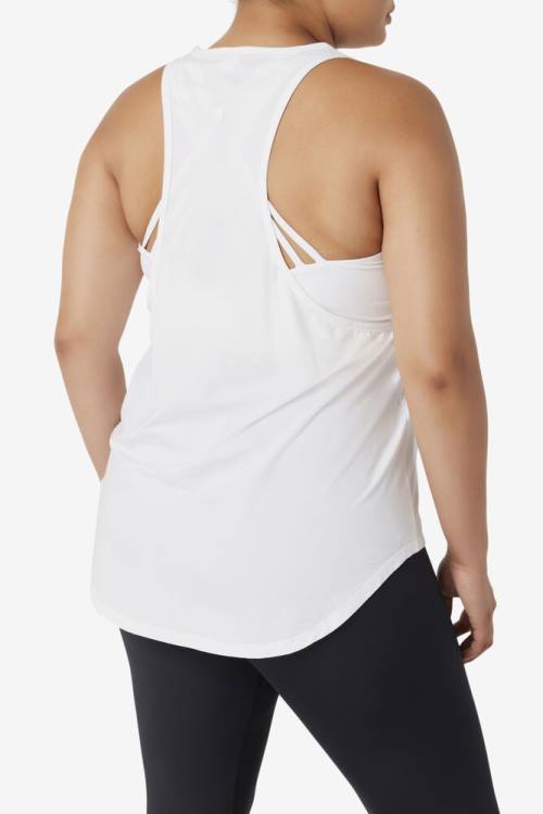 Camiseta Fila Fi-lux Long Tank Top Mujer Blancas | Fila207HB