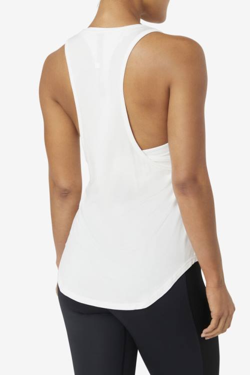 Camiseta Fila Fi-lux Long Tank Top Mujer Blancas | Fila375VP