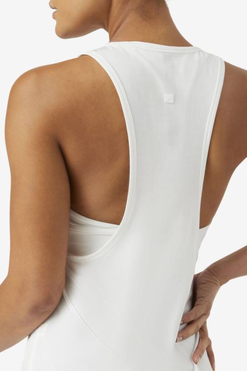 Camiseta Fila Fi-lux Long Tank Top Mujer Blancas | Fila375VP