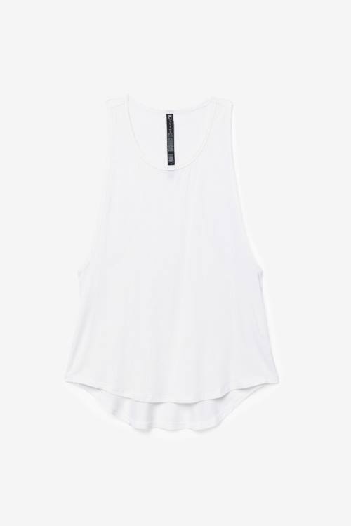 Camiseta Fila Fi-lux Long Tank Top Mujer Blancas | Fila375VP