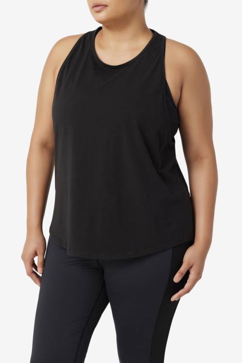 Camiseta Fila Fi-lux Long Tank Top Mujer Negras | Fila923KY