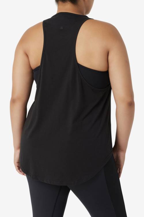 Camiseta Fila Fi-lux Long Tank Top Mujer Negras | Fila923KY