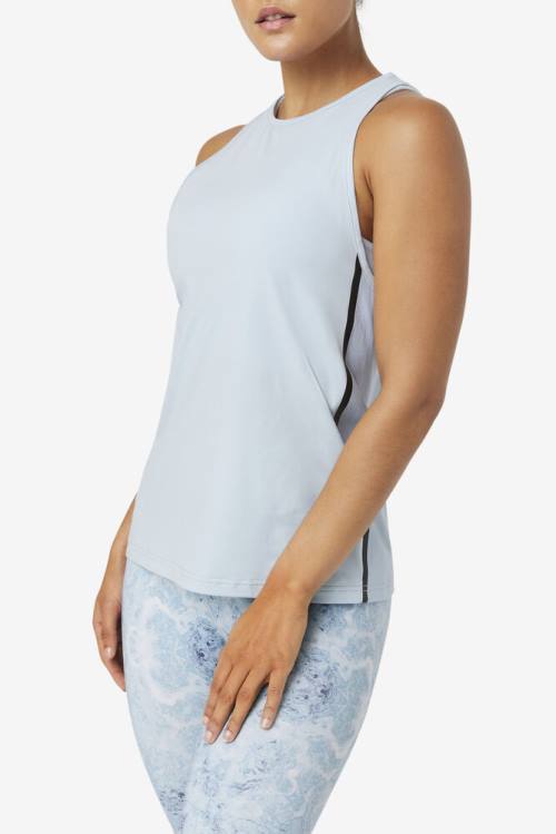 Camiseta Fila Fi-lux Loose Tank Top Mujer Azules Negras | Fila568MJ