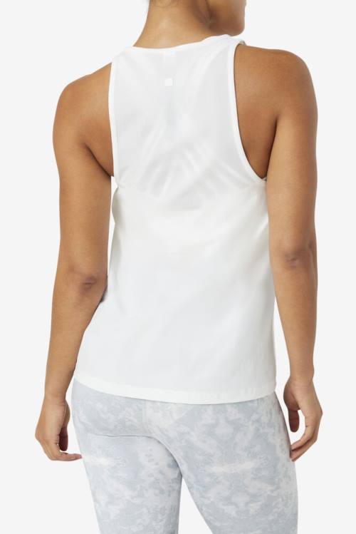 Camiseta Fila Fi-lux Loose Tank Top Mujer Blancas Negras | Fila836RS