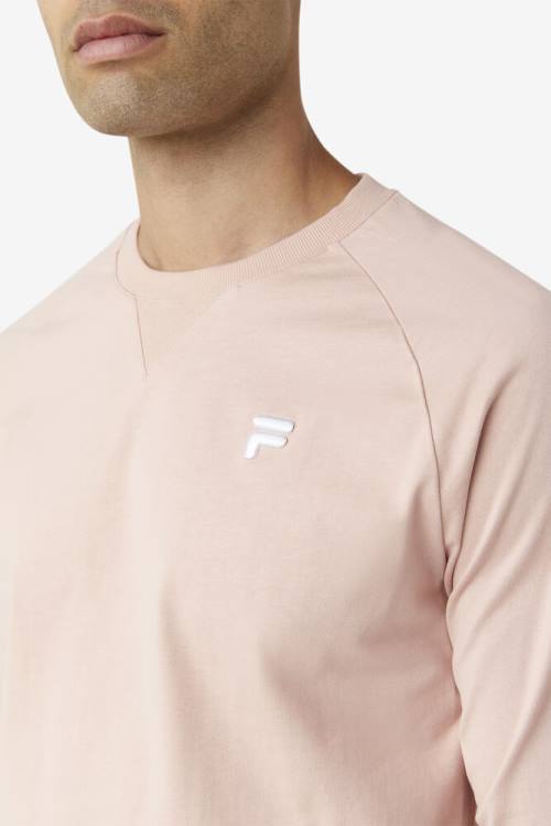 Camiseta Fila Flynn Long Sleeve Tee Hombre Rosas | Fila364KO