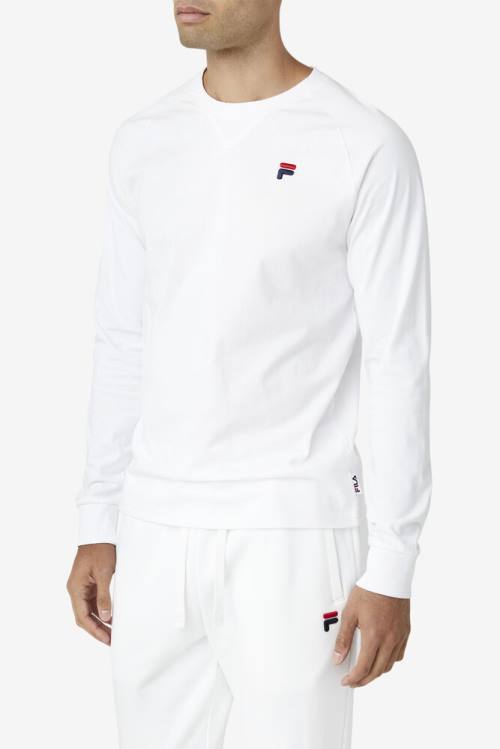 Camiseta Fila Flynn Long Sleeve Tee Hombre Blancas | Fila974WA