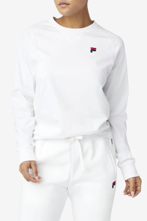 Camiseta Fila Flynn Long Sleeve Tee Hombre Blancas | Fila974WA