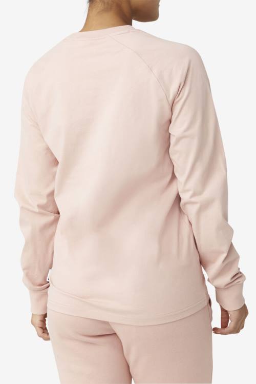 Camiseta Fila Flynn Long Sleeve Tee Mujer Rosas | Fila592EI