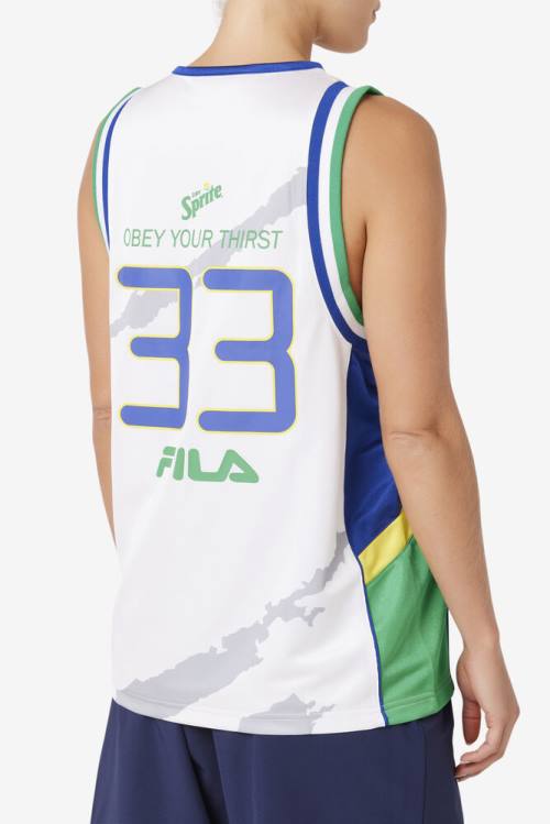 Camiseta Fila Grant Hill X Sprite Tank Hombre Blancas Azules | Fila829DV