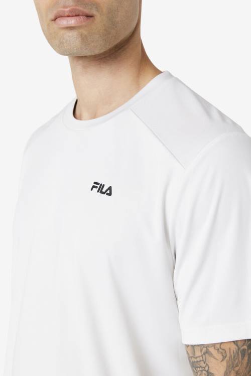 Camiseta Fila Kaab Crew Hombre Negras | Fila604PF