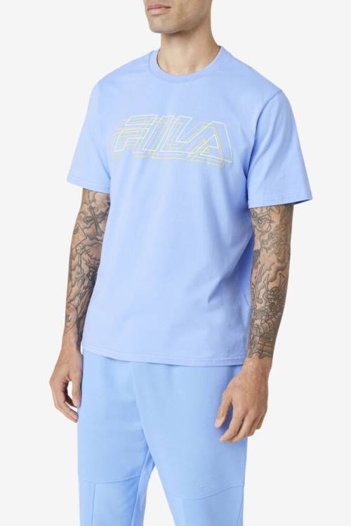 Camiseta Fila Lakosa Tee Hombre Azules | Fila348QL