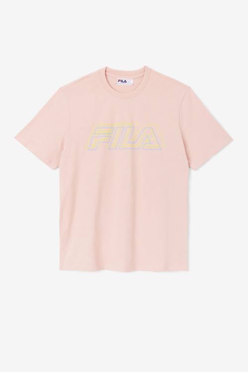 Camiseta Fila Lakosa Tee Hombre Coral | Fila046PX