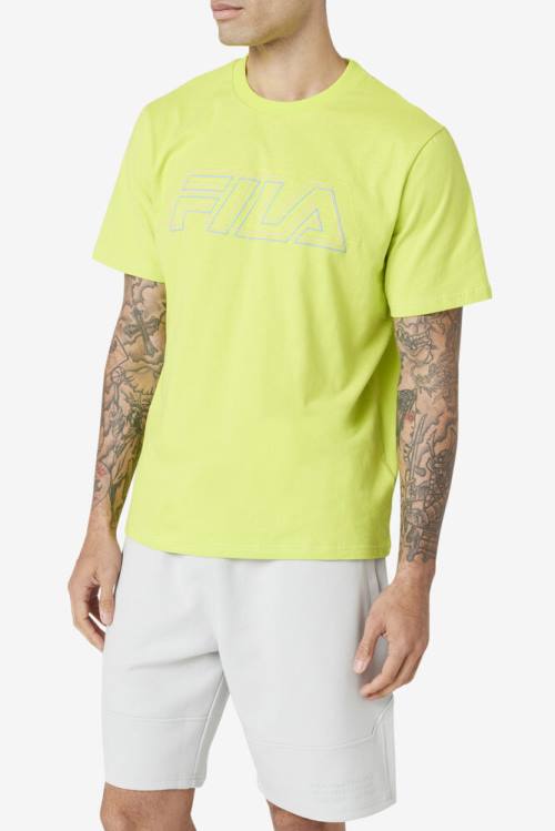 Camiseta Fila Lakosa Tee Hombre Verde Claro | Fila538ZL