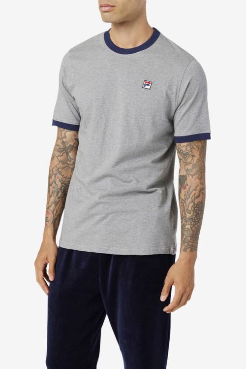 Camiseta Fila Marconi Ringer Tee Hombre Azul Marino | Fila649ZQ