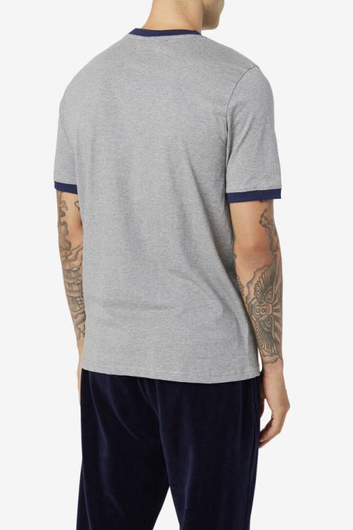 Camiseta Fila Marconi Ringer Tee Hombre Azul Marino | Fila649ZQ