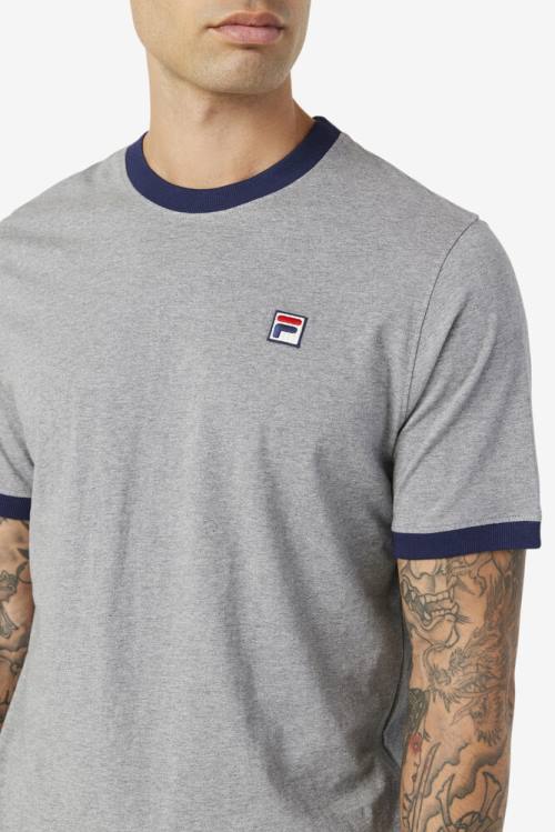 Camiseta Fila Marconi Ringer Tee Hombre Azul Marino | Fila649ZQ