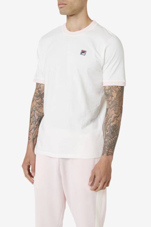 Camiseta Fila Marconi Ringer Tee Hombre Rosas | Fila806SV