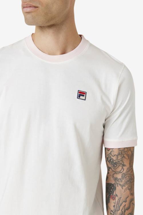 Camiseta Fila Marconi Ringer Tee Hombre Rosas | Fila806SV