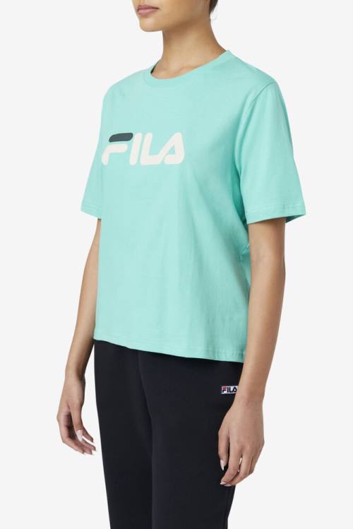 Camiseta Fila Miss Eagle Tee Mujer Azules Turquesa | Fila328ST