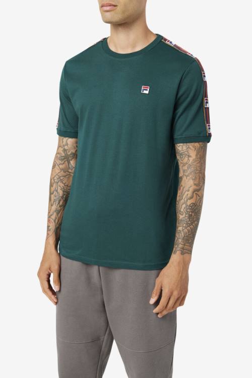 Camiseta Fila Oliver Tee Hombre Verde Oliva | Fila485NI