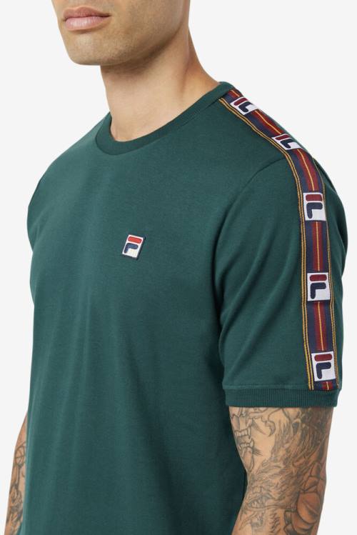 Camiseta Fila Oliver Tee Hombre Verde Oliva | Fila485NI