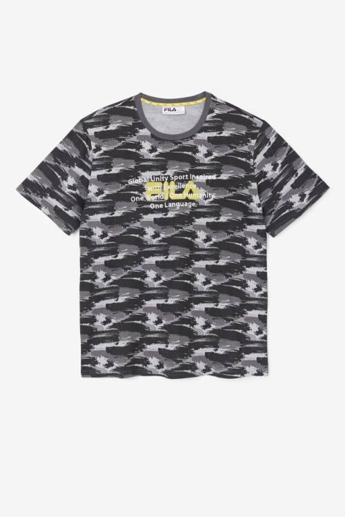 Camiseta Fila Pepacton Tee Hombre Camuflaje | Fila498RH