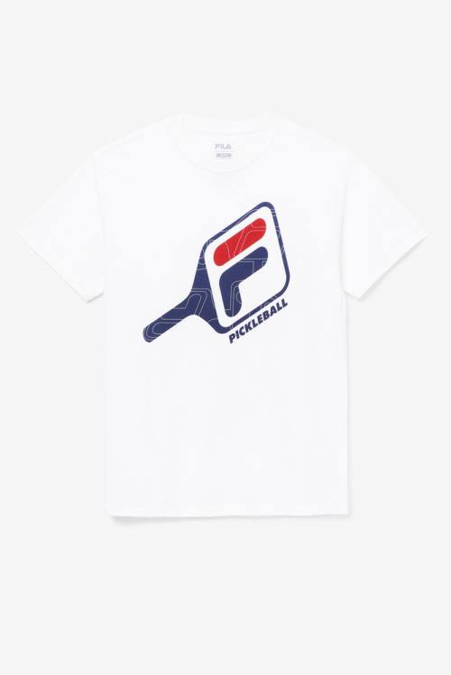 Camiseta Fila Pickleball Paddle Tee Hombre Blancas | Fila752UN