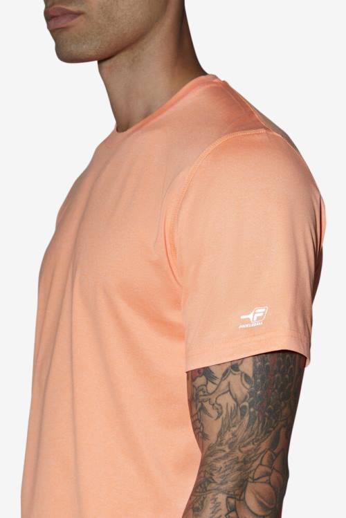 Camiseta Fila Pickleball Scallop Hem Crew Hombre Naranjas | Fila192VK