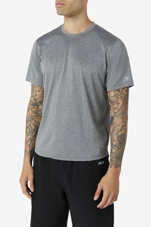 Camiseta Fila Pickleball Scallop Hem Crew Hombre Gris | Fila930GI