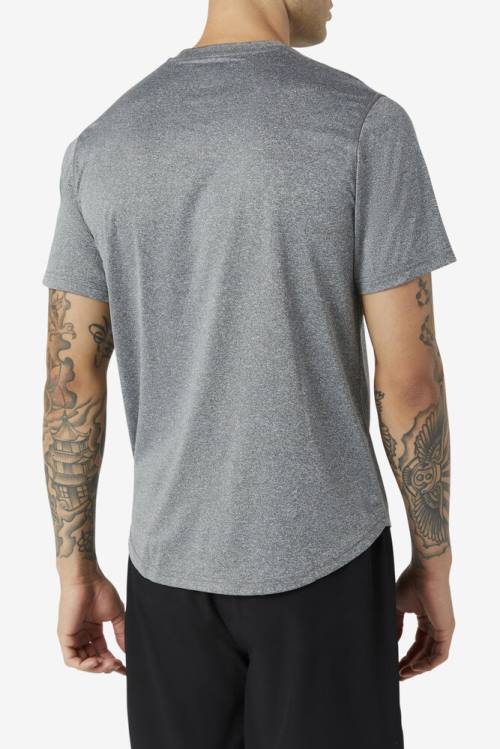 Camiseta Fila Pickleball Scallop Hem Crew Hombre Gris | Fila930GI